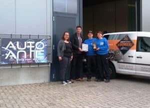 Uitreiking certificaat Auto Ante MVO